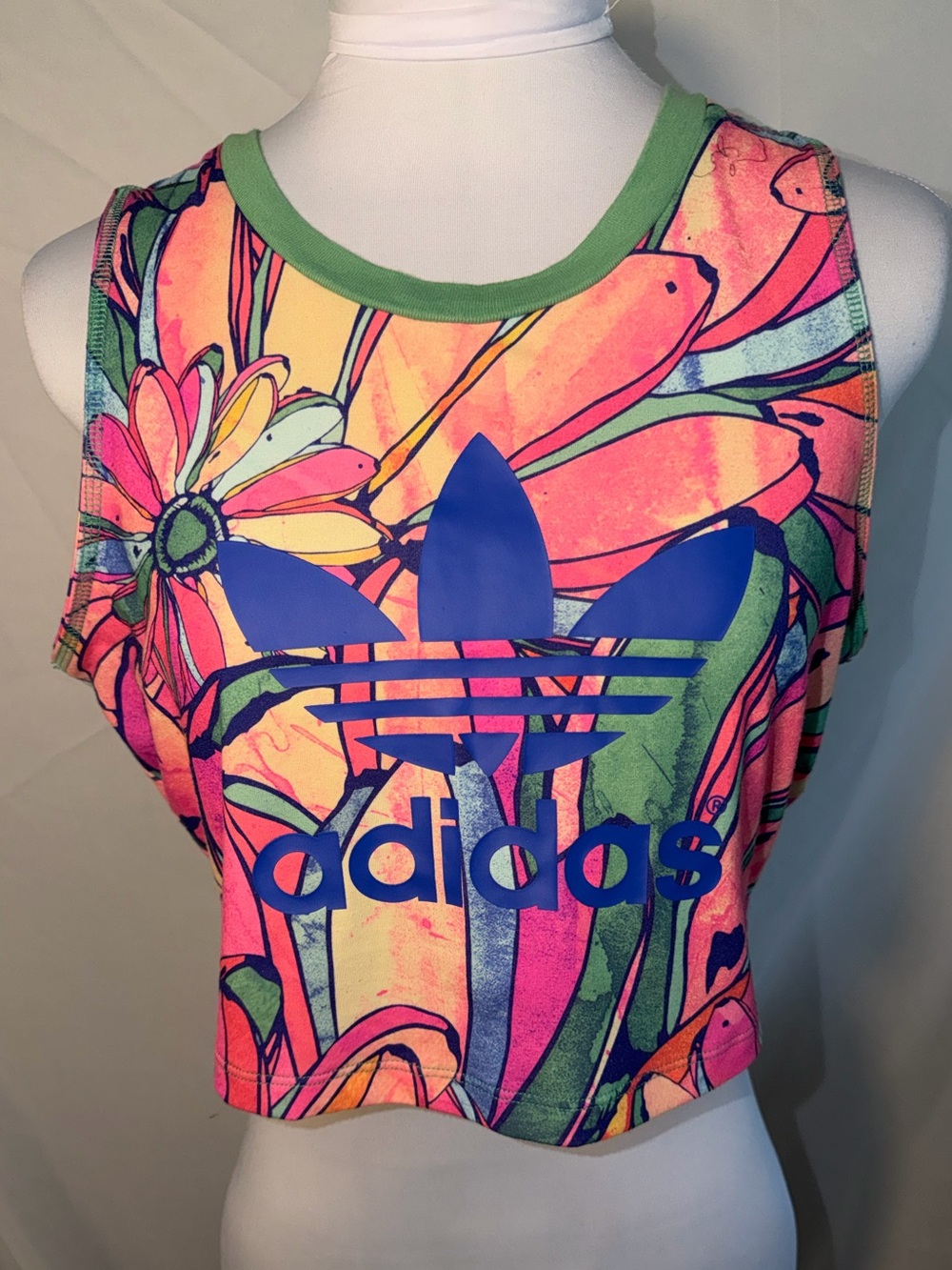 adidas Originals x FARM Rio "Bananas" Cropped Tank Top